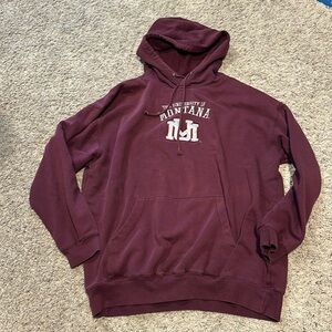 University Of Montana Embroidered Hoodie Size Lar… - image 1